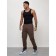 Cargo jeans men, size 52, brown color