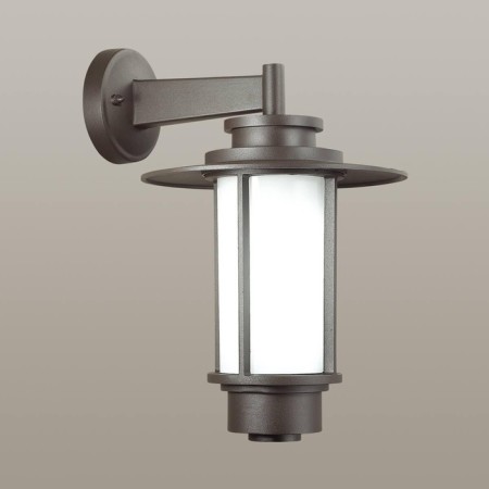 Street wall lamp MITO, 1x18W, E27, IP54, brown color