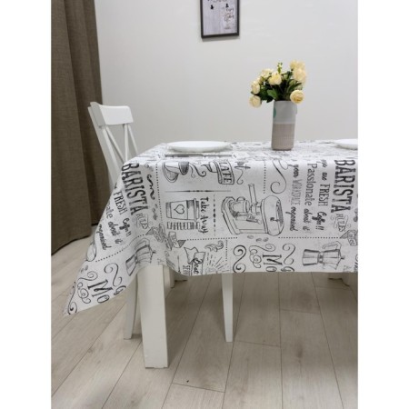 Futura oilcloth 140 cm, roll 20 m, drawing "Barista"-4