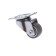 Furniture wheel, d = 25 mm, without brake, soft move, brown