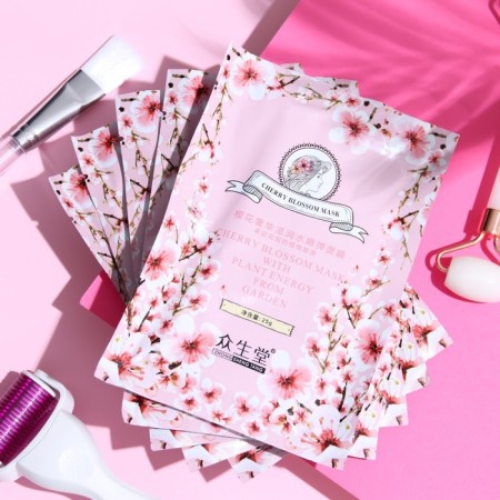 Mask Mask Moisturizer for the face with sakura extract, set of 5 pcs-3