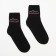 Women's socks "Happiness" Black color, size 23-25