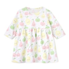 Bloom Baby Dress Fruit with DL. Sleeve, p. 74 cm. Milk