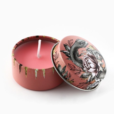 New Year. New Year's candle in the Iron Bank "Snake" Aroma Vanil, 4.8 cm-2