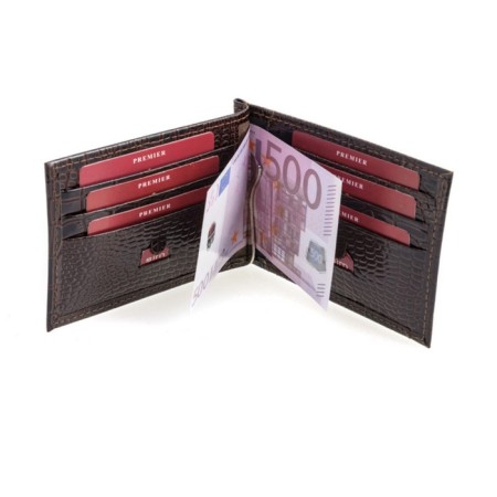 Build clamp, coins, crocodile, brown color-1