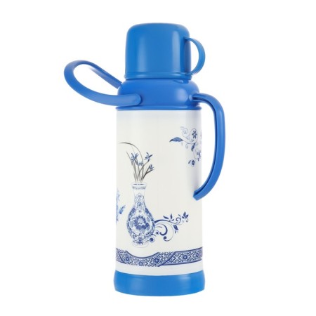 Thermos 2 l, with a glass flask 18 x 39 cm, blue