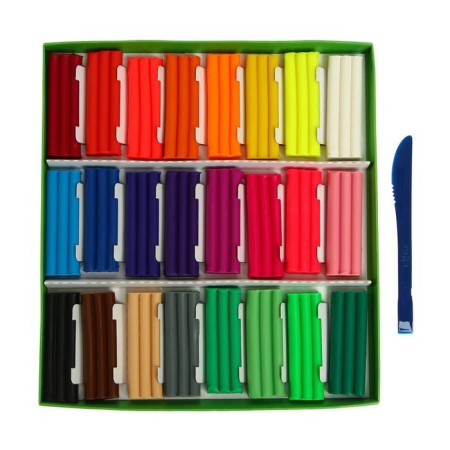 Soft plasticine (wax), 24 colors, 360 g, gamma "bee", with a stack-1