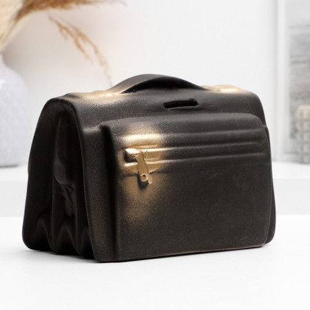 Piggy bank "Barsset" Black, 18x12x13cm-1