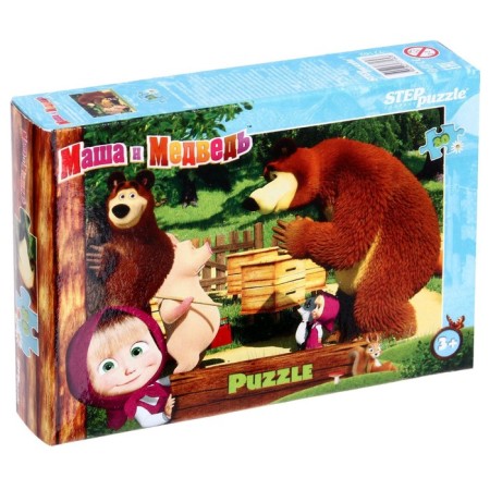 Puzzle "Masha and the Bear - 2", 80 elements, mix-9
