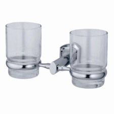The cup holder is double glass