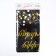 Gridery "Happy Birthday", 137 × 183 cm, black color