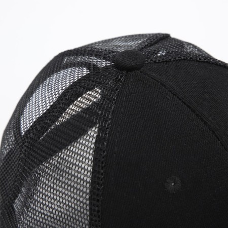 Women's cap with a straight visor "cool", black color, mesh, rr 56, with beads-6