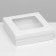 The box is folding, the lid is, with the window, white, 20 x 20 x 6 cm