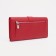 Women's wallet on magnets, red color
