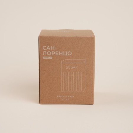 Sugar Bank "San Lorenzo", 10 × 13 cm, pink color, with a bamboo lid-4
