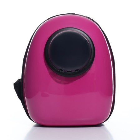 A backpack for carrying animals with a viewing window, 32 x 25 x 42 cm, purple-2