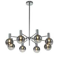 Светильник на штанге Indigo, 13015/8R Chrome. 8х25Вт, G9, 750х750х222/1200 мм, цвет янтарный