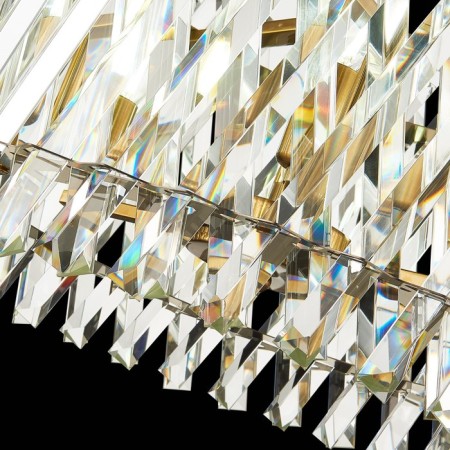 Suspension lamp ST LUCE. SL1170.303.06. Fabio. 6x40 watts, E14, 50x50x29 cm, brass color-9
