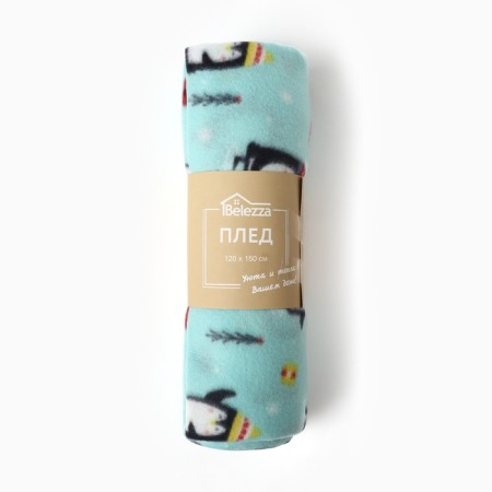 Belezza blanket penguins 120x150cm, fleece 150g/m, PE100%-4