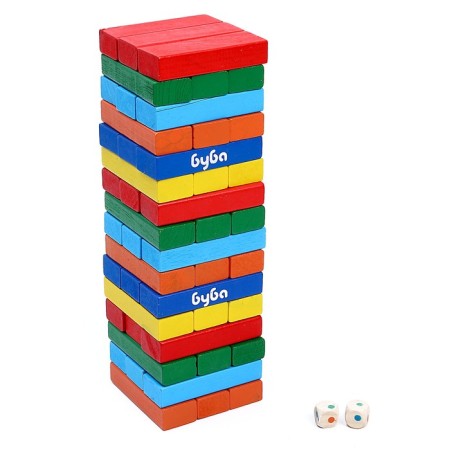 Board game Pyramid Wooden Tower "Buba"