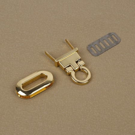 Bag -1 × 1.5 cm fastener, golden color-2
