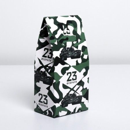 Confectionery box, packaging, "February 23", 9 x 19 x 6 cm-2
