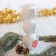 Decoration Christmas tree "apple" (set 3 pcs) 7x7.5 cm, white