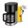 Coffee machine KitFort KT-7297, Capilular, 900 W, 1.5 l, silver-black