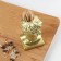 David toothpick stands, gold, 5x5x9 cm