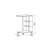 Baste Malta table, 602x302x766, white matte