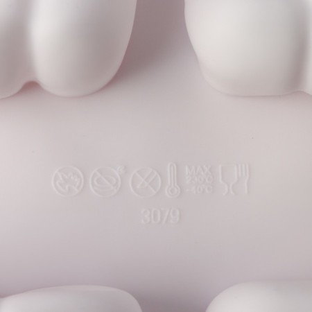 Form for mousse desserts and baking are “Love”, 29.5 × 17 × 3.5 cm, 6 cells (8 × 5 cm), white color-5