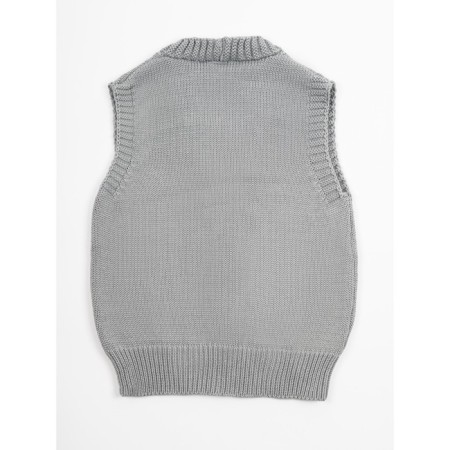 Vest for girl Knit Mild, height 146 cm, gray color-9