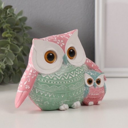 Polystone souvenir "Color Filin with a chick" Geometric patterns 15.2x6x11 cm-1