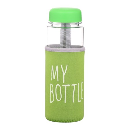 Water bottle, 500 ml, My Bottle, 19.5 x 6 cm, Czech included, Salad