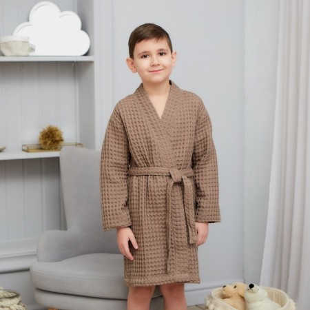 Waffel Baby Broke I "BOHO" size 32 (110-116 cm) MOKKO color, 100% cotton 290 g/m2-11