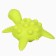 Silicone teether for teeth with a rattle of "turtle", green color, crumb I