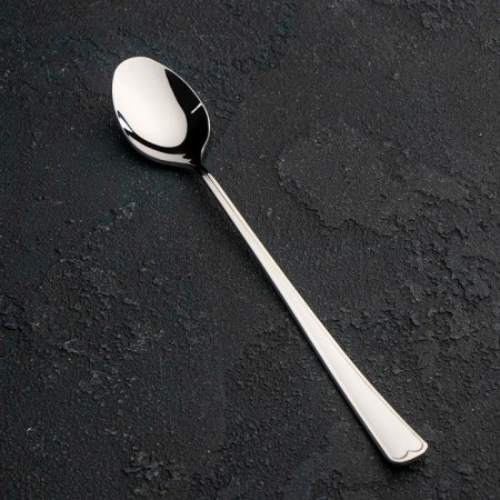 Spoon for cocktail "Mondial", h = 19.5 cm, thickness 2.5 mm, silver color