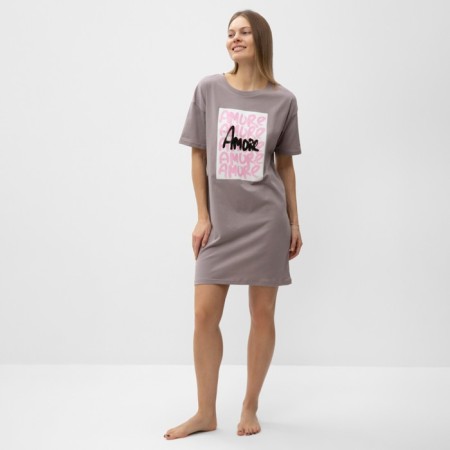 Night shirt female, lilac color, size 54-2