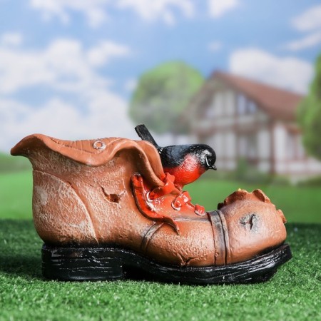 Figure pot "Boat with a nest" 15.5x27cm mix-1