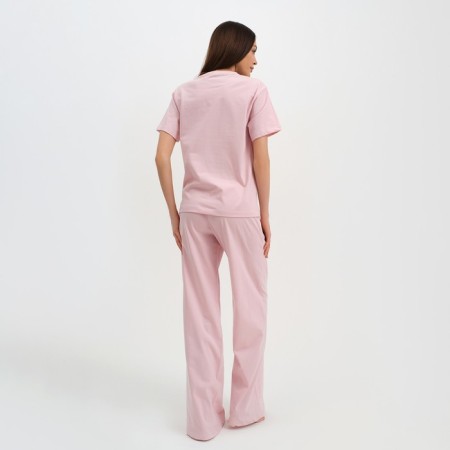 Female pajamas (T-shirt and trousers) KAFTAN "BASIC" size 40-42, pink color-4