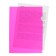 Folder-angle, A4, 180 microns, calligrata, translucent, neon, fuchsia