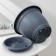 Pot for flowers with a pallet APHRODITE, 2.9 L, D = 21 cm, h = 16.5 cm, color gray color