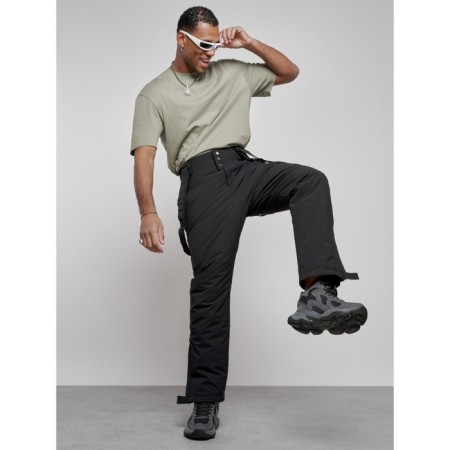 Semi -combinezone ski insulated male winter, size 54, black color-2