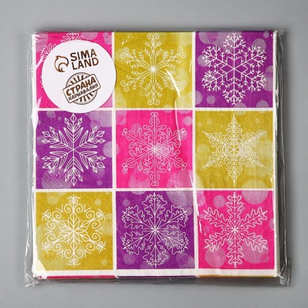Paper “snowflakes” napkins, in a set of 20 pcs.-3
