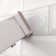 Organizer for storage, hinged, 1 section, with an adhesive base and hooks, 38.7 × 8.5 × 6.5 cm, translucent/white color