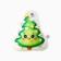 New Year. Pillow Ethel "Cute Christmas tree" 32x38 cm, 100 p/e, velor