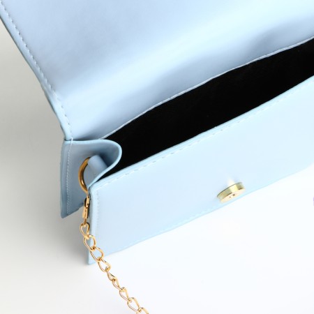 Magnet bag bag, long belt, blue color-4