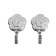 Single -rod hook for curtains Cappio KC117, bronze color, 2 pcs
