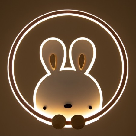 Lamp "Bunny" LED 124W pink-white 53x51x5.5 cm Bayerlux-4