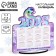 Calendar 2025 Table "New Year: Magic Moments", 10 x 10, 7cm, New Year's Episode